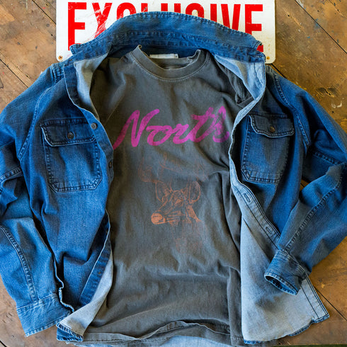 "North" Tee - Heavyweight T-Shirt (Pepper Gray)
